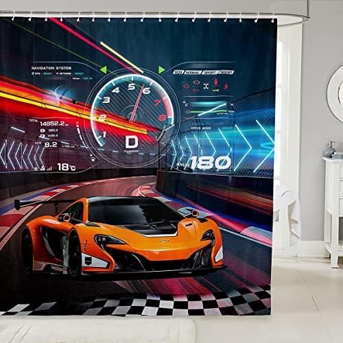 Feelyou Race Car Show curtains for Kids waterproof and fun