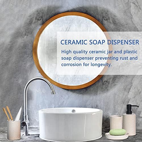 Complete 4-Piece Bathroom Set Honeycomb Design Modern Practical