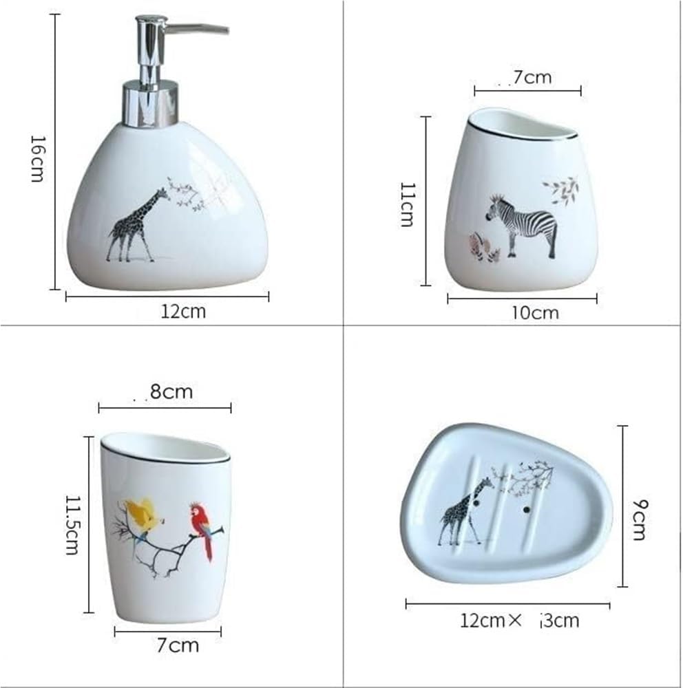 Cute Animal Bathroom Set