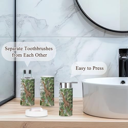 Jungle Style Bathroom Set 6 Pcs for Little Ones