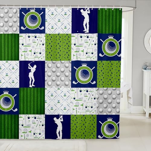 Feelyou Golf-Themed Bath Curtain for Kids Fun and Functional