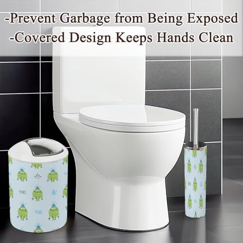 Bathroom Accessories Set 6 Pcs Prince Frogs Design