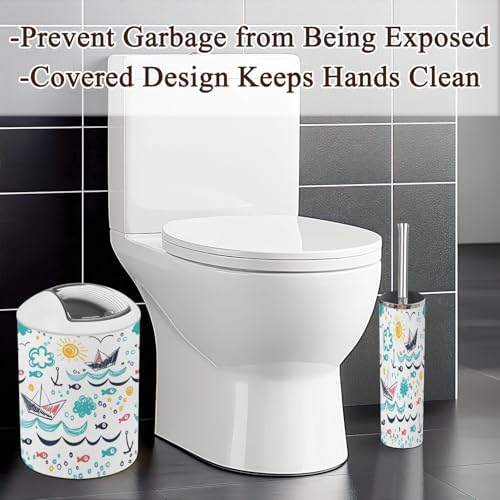 Bathroom Accessories Set 6 Pcs Durable Functional Decor 1
