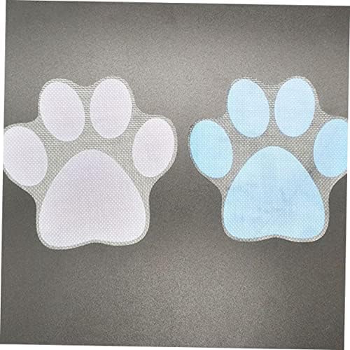Happyyami 4-Piece Cartoon Dog Footprint Sticker Set for Bathtub Bath Safety