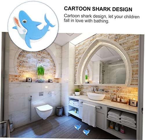 LIFKICH Shark Shape Adhesive Bathroom Sticker Set