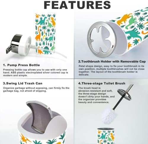 6-Piece Bathroom Accessory Set for Kids