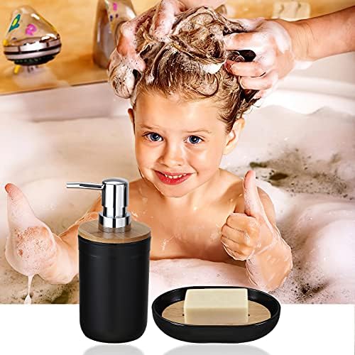 iMucci 9Pcs Black Bathroom Set