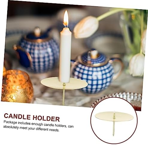 Set of Wreath Candle Fixers Metal Candle Holders for Centerpieces
