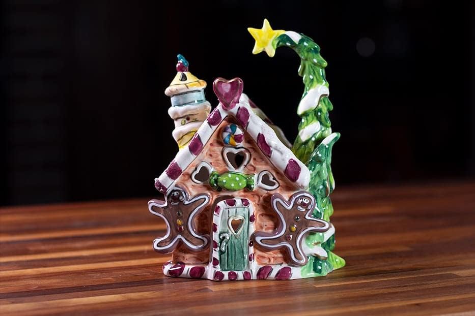 Best Of Blue Sky Ceramics Gingerbread Candle Holder