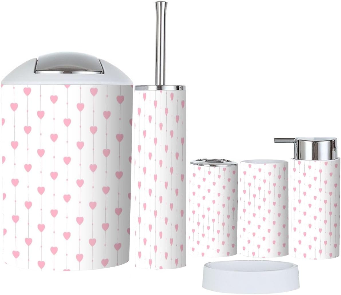 6-Piece Compact Bath Accessories Set