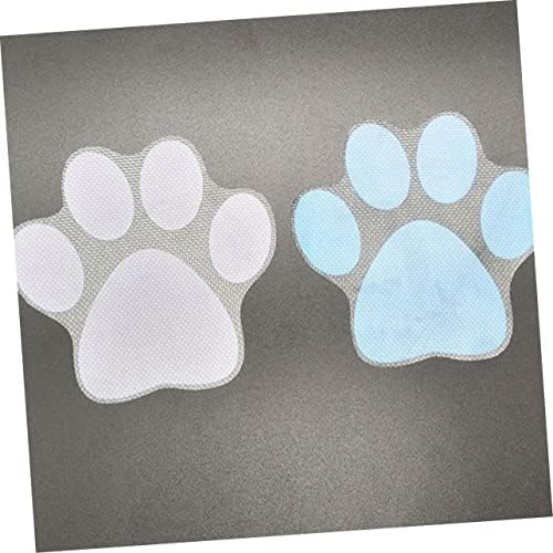 4-Piece Cartoon Dog Footprint Stickers for Bathtub Safe Fun Bath Time