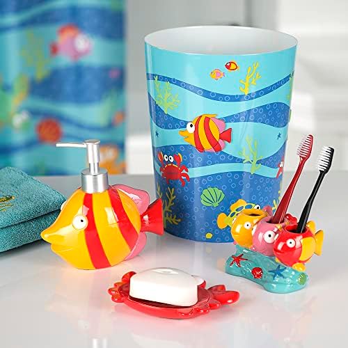 Allure Home Creation Fish Tails 4-Piece Bath Set bath essentials set