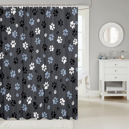 Feelyou Kawaii Dog Dog Bathroom Shower Curtain Set 72x72