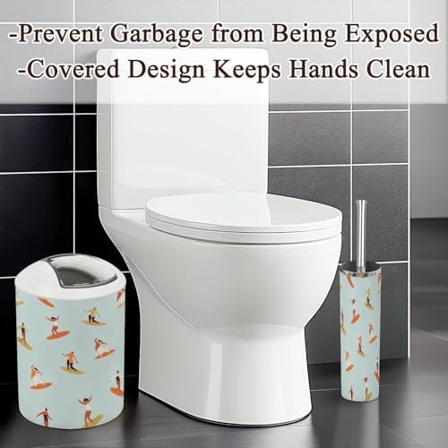 Surf Girl Bathroom Accessories Set 6 Pcs