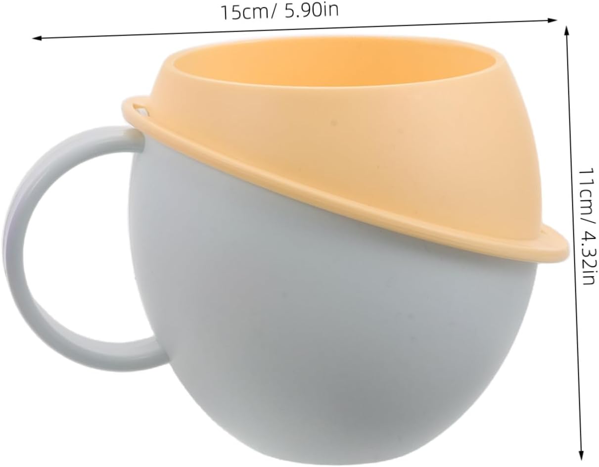 Cabilock 2Pcs Capacity Mouthwash Cup with Handle