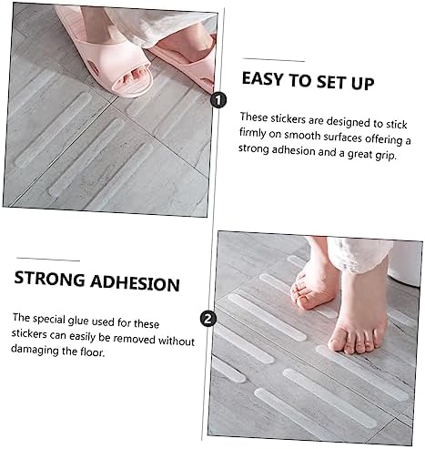 20-Piece Non-Slip Bathtub Stickers for enhanced bathroom safety