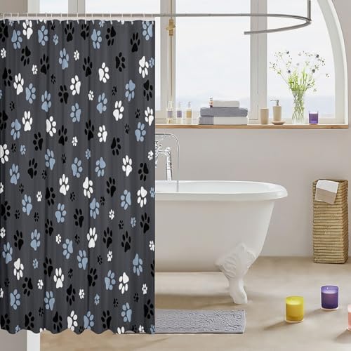 Feelyou Kawaii Dog Dog Bathroom Shower Curtain Set 72x72