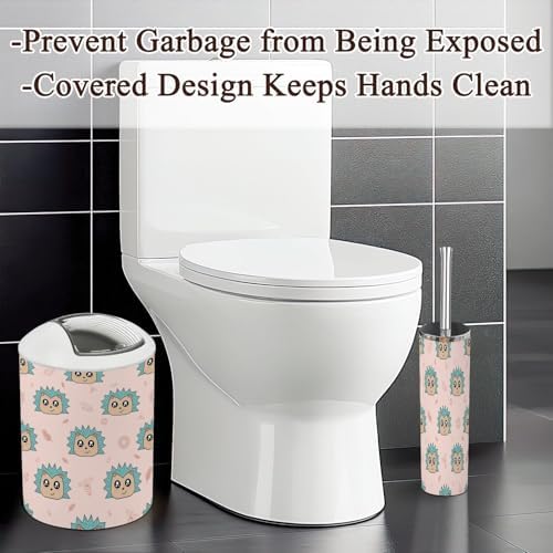 6-Piece Hedgehog Bathroom Accessories Set for Kids Adults Durable Stylish