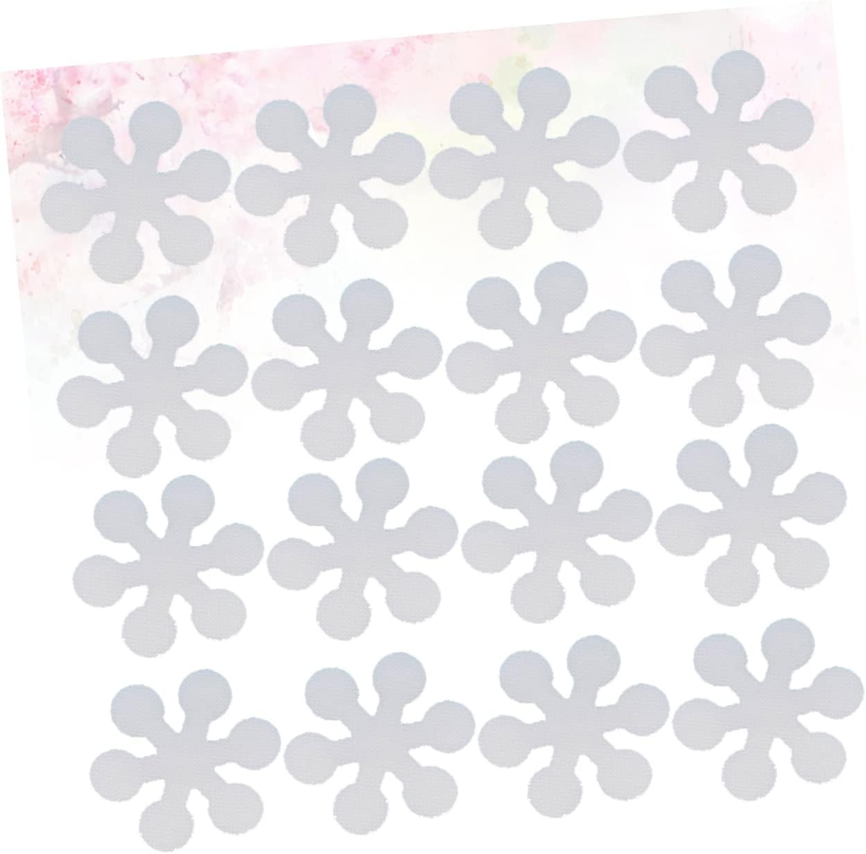 BRIGHTFUFU Non-Slip Tub Tape 20 Pcs Snowflake Design Bath Grips