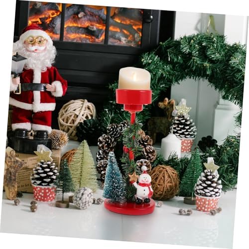 Mucklily Snowman Candle Holder Ornament - Christmas Party Decorations