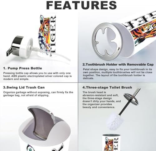 Versatile Bathroom Accessories Set for Durable and Aesthetic Storage
