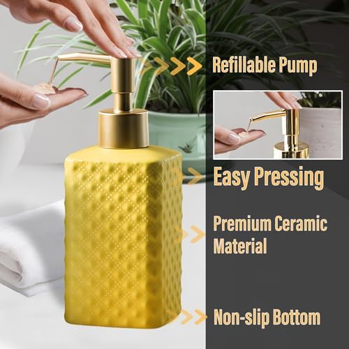 Elegant Yellow bathroom set for a clean and stylish look