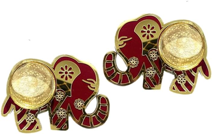 Elephant Shaped T Lamp Holder Set of 2
