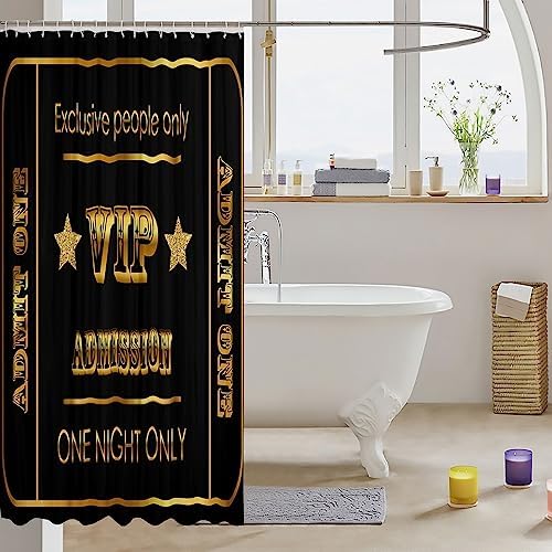 Jejeloiu Movie Theater Decor Shower Curtain for Kids