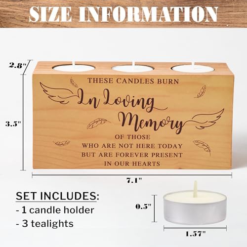 Personalized Memorial Candle Holder for Weddings Anniversaries or Reunions