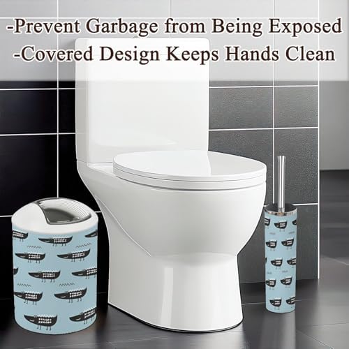 Bathroom Accessories Set 6 Pcs Crocodile Seamless Cloth Ornament