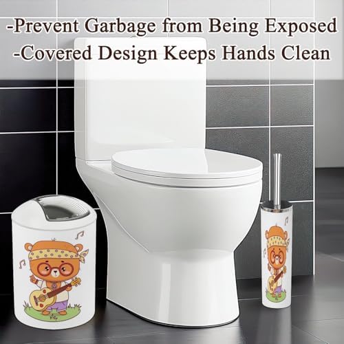 Cute Retro Bathroom Accessories Set 6 Pcs