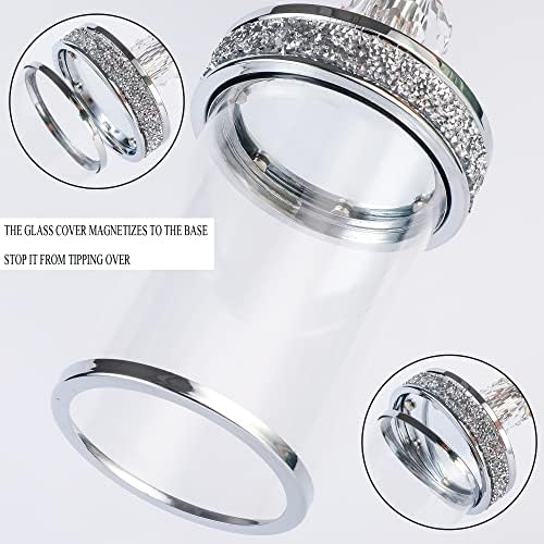 Candleholder for Pillar Candle Elegant Crystal Candleholder for Home and Wedding