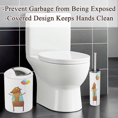 6 Piece Bathroom Accessories Set with Teddy Bear Balloons