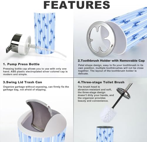 Bath Accessories Set for Modern Home Decor
