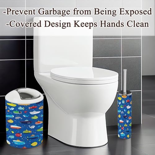 Bath Time Boys Waterproof submarine toys - boys bathroom accessories set of 6