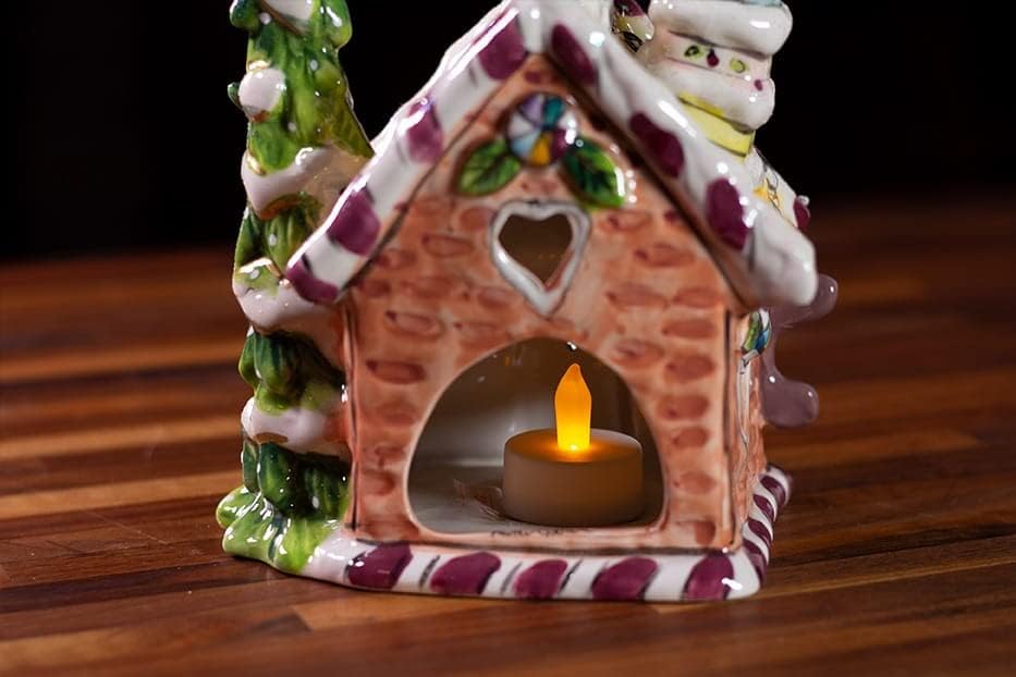 Best Of Blue Sky Ceramics Gingerbread Candle Holder