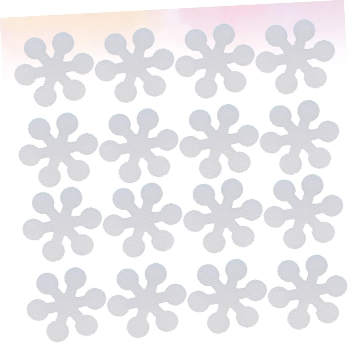 BRIGHTFUFU Non-Slip Tub Tape 20 Pcs Snowflake Design Bath Grips