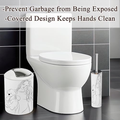 6 Piece Bathroom Accessory Set with Toy Bear Design