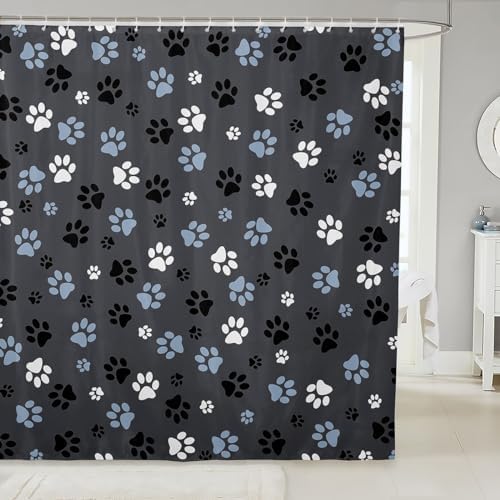 Feelyou Kawaii Dog Dog Bathroom Shower Curtain Set 72x72