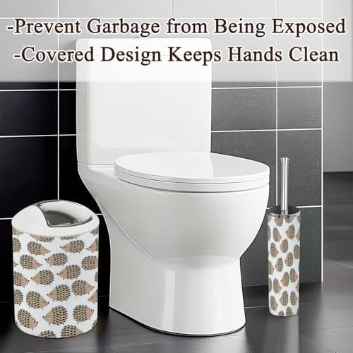 JBNJANKDAV Bathroom Accessories Set 6 Pcs Cute Hedgehogs Decor