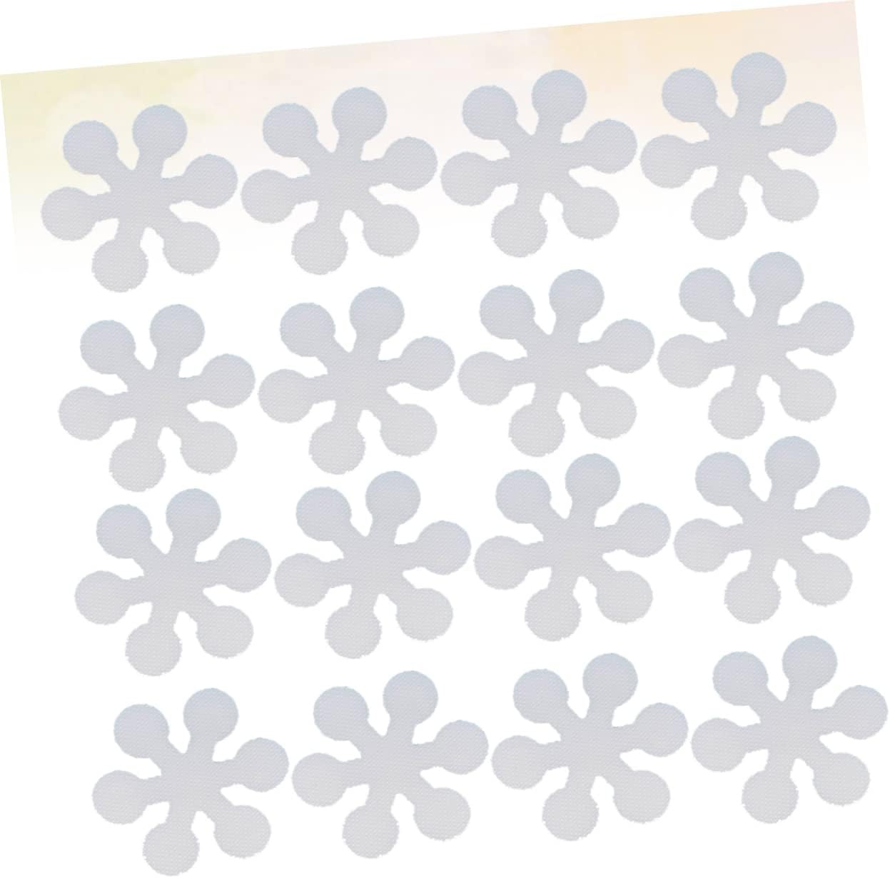 BRIGHTFUFU Non-Slip Tub Tape 20 Pcs Snowflake Design Bath Grips