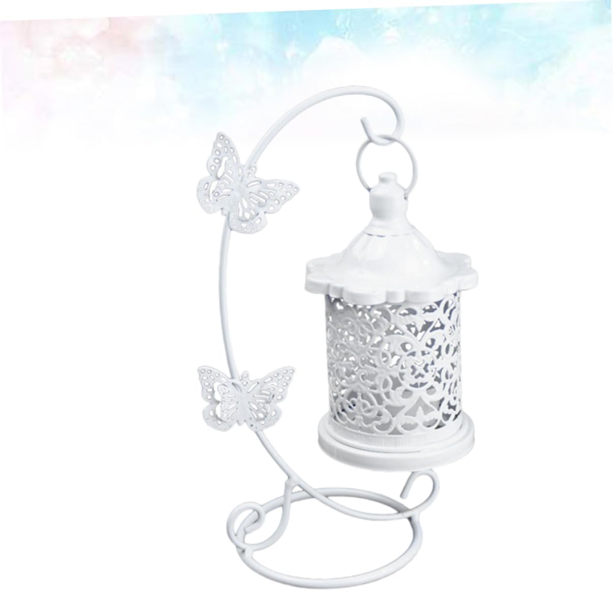Alipis Wrought Iron Candle Holder Bird Cage