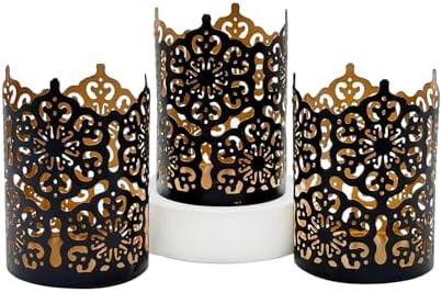 Elegant Metal Candle Holder Set