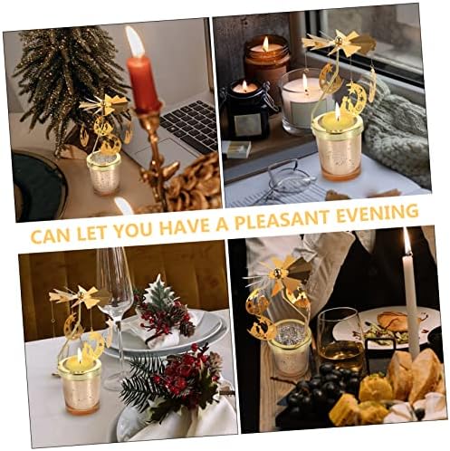 Elegant rotating candle holder for parties