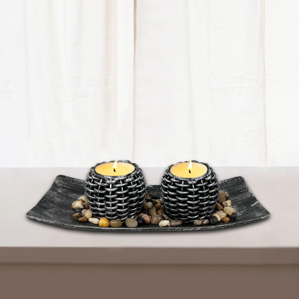 Yoskai Tea Light Candle Holders Set of 2 Smart Gift