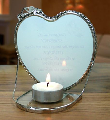 Serenity Prayer Candle Holder 4 x 3 x 4