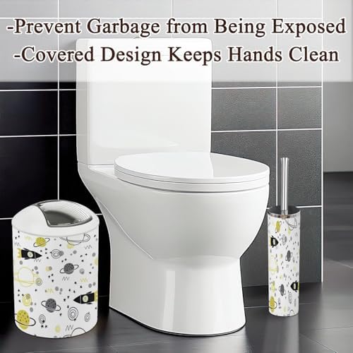 Trendy Kids Bathroom Accessories Set for Space Lovers