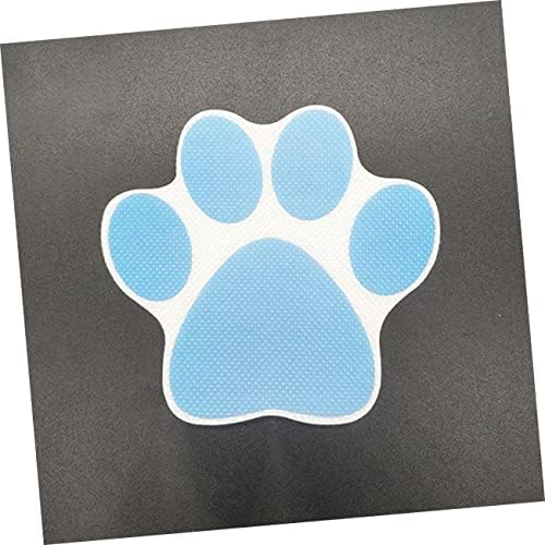 4-Piece Cartoon Dog Footprint Stickers for Bathtub Safe Fun Bath Time