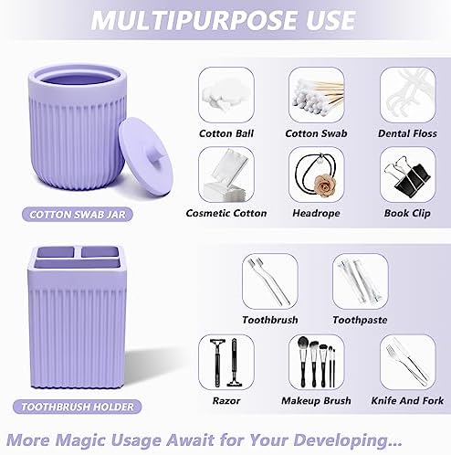 5-Piece Resin Bathroom Set for Blissful Hygiene