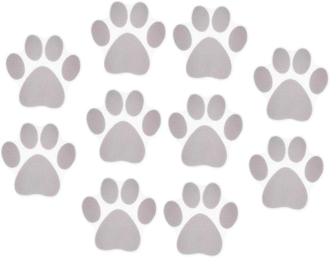 Safe Bath Slip Resistant Dog Footprint Sticker Set for Kids